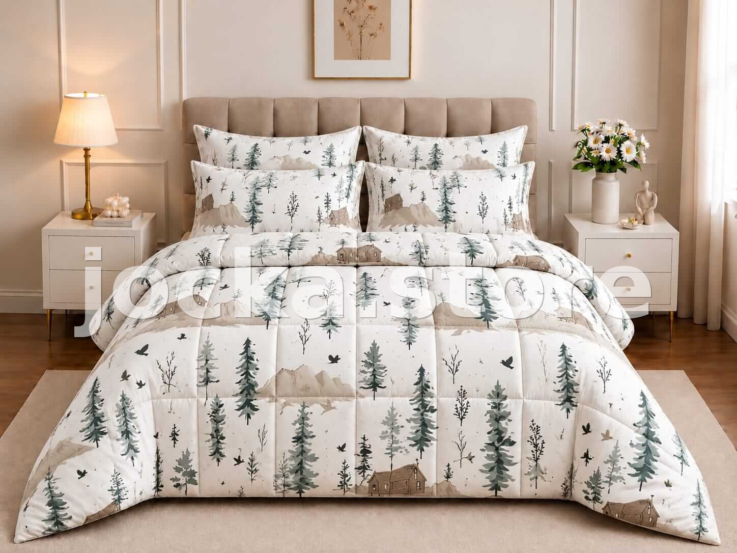 Luxury Hotel-Quality Fiber Quilt – Mountain View