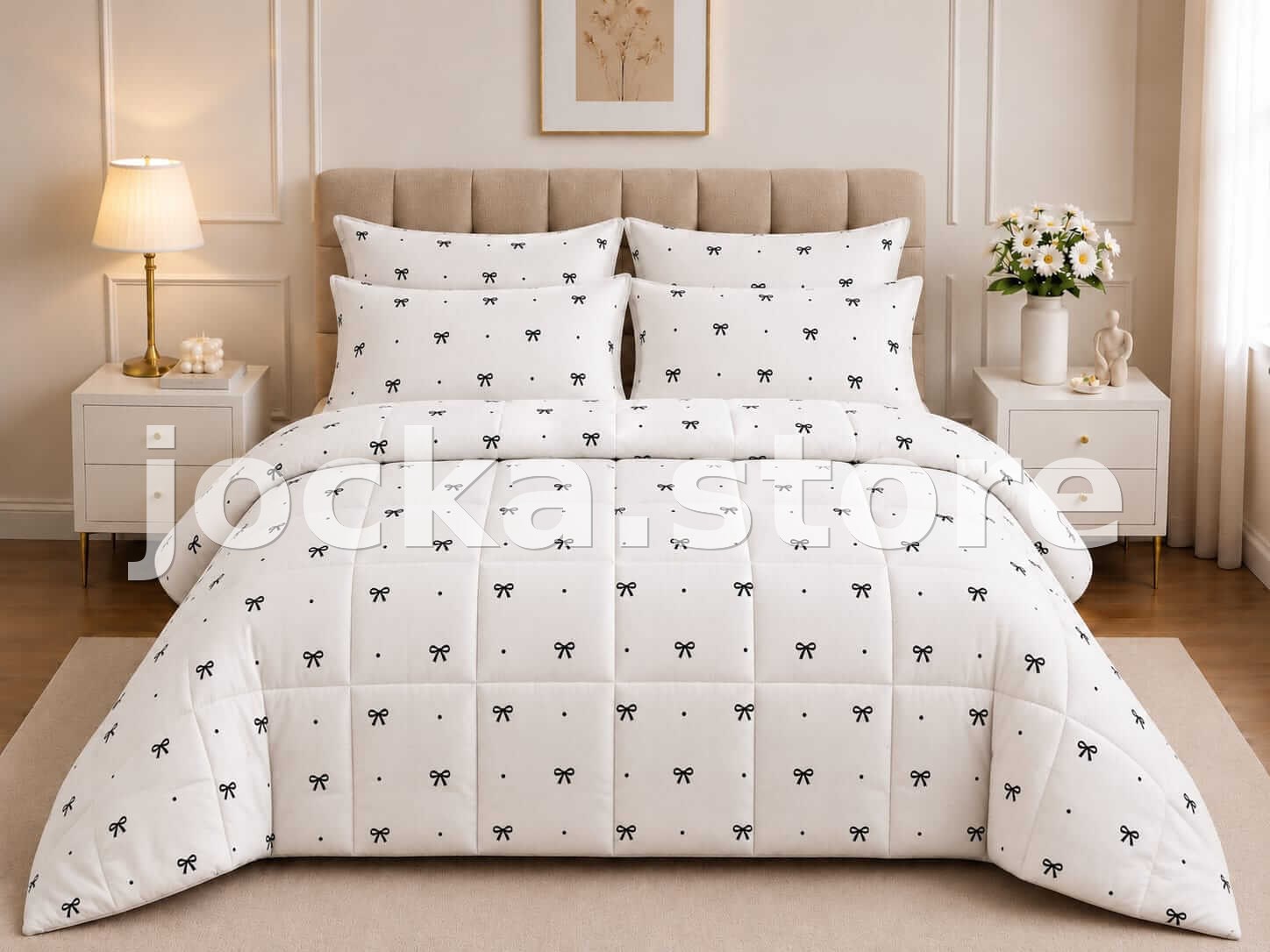 Luxury Hotel-Quality Fiber Quilt – Coquette Bow