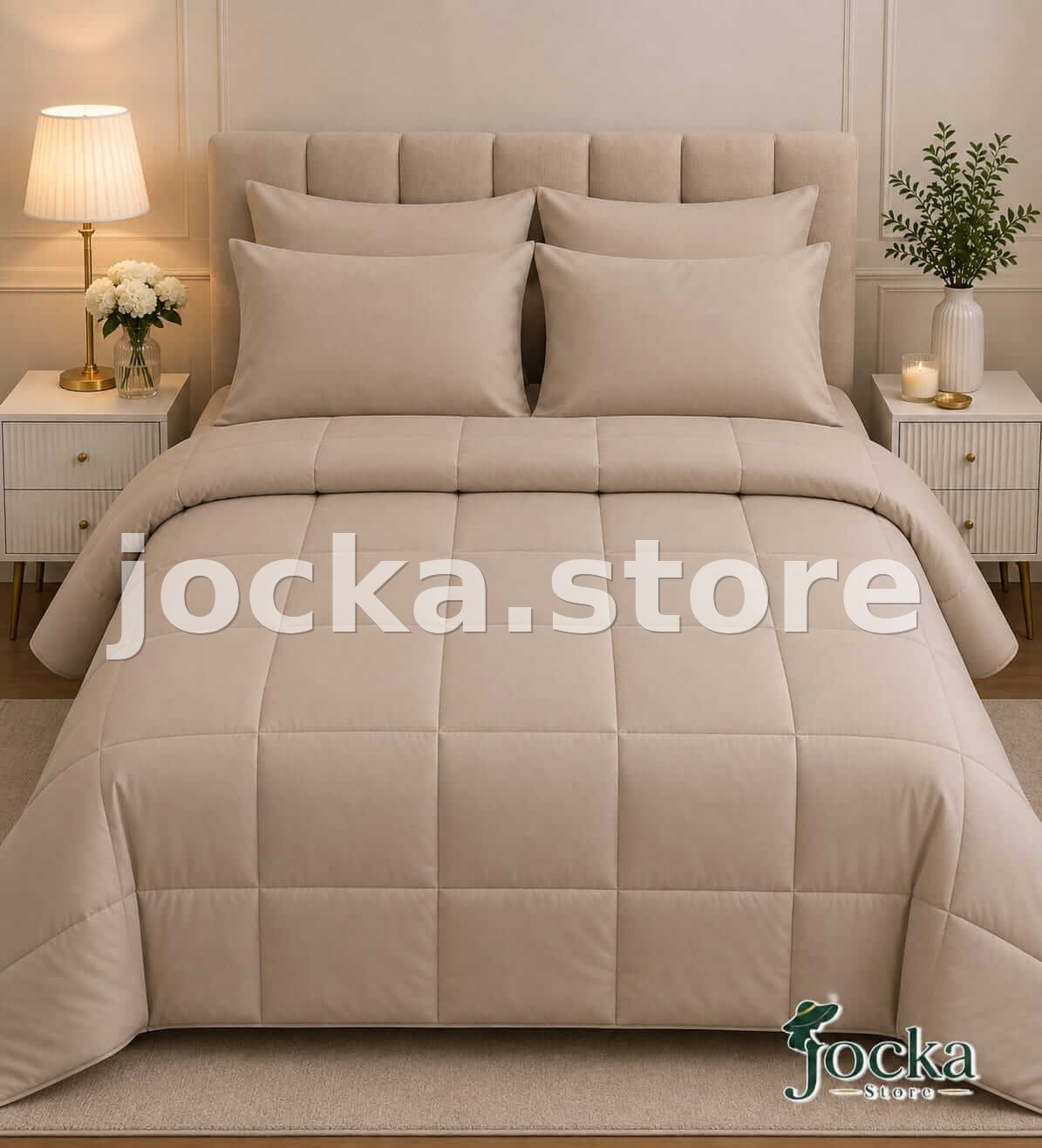 Luxury Hotel-Quality Fiber Quilt – Coffee