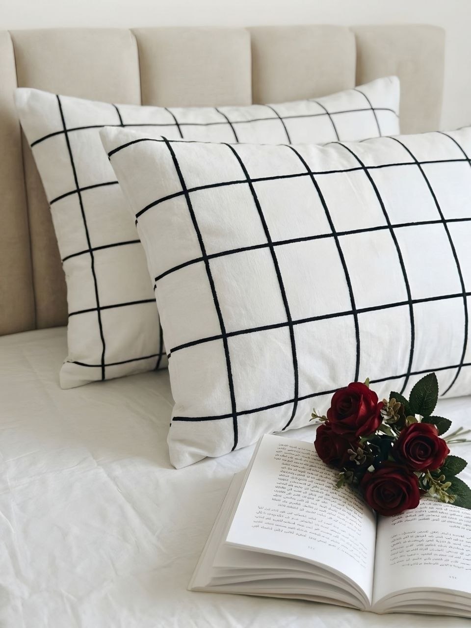 Black & White Frame Pillow 🤍🖤✨