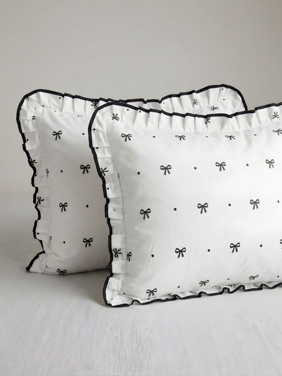 Coquette Bow Ruffle Pillow