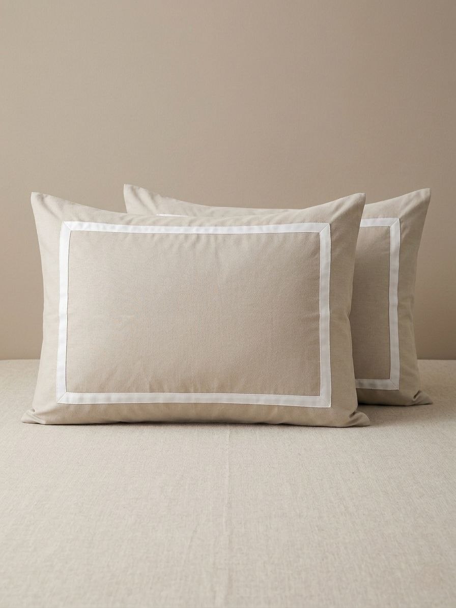 Beige Frame Pillow