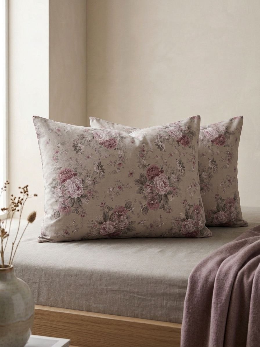 Vintage Rose Garden Pillow