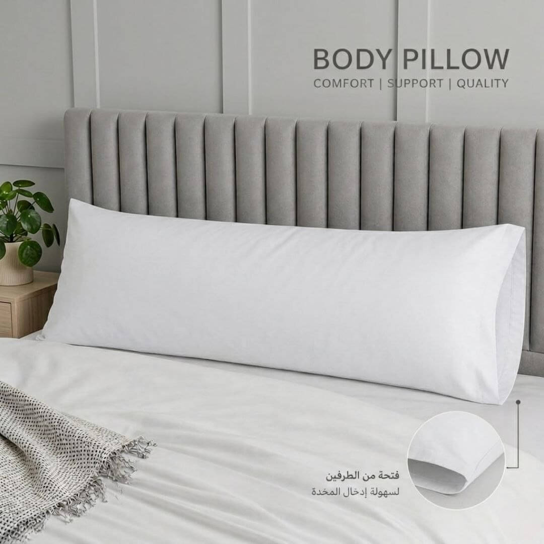 White -long Pillowcase