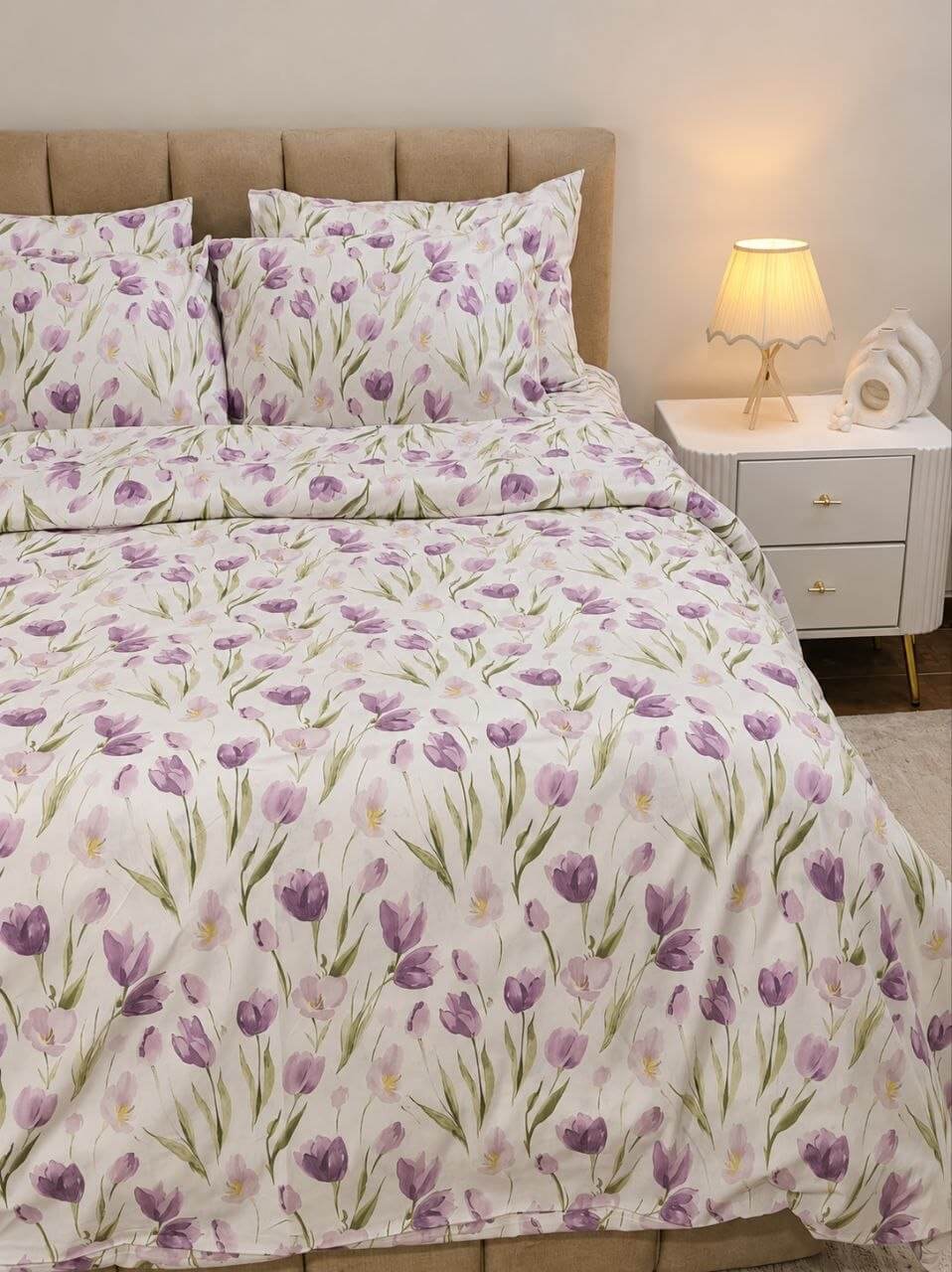 Lavender Tulip -Duvet Cover