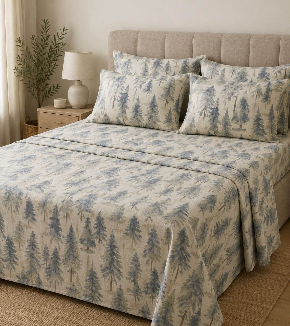 Nature Pines Bed Sheets ✨🌲