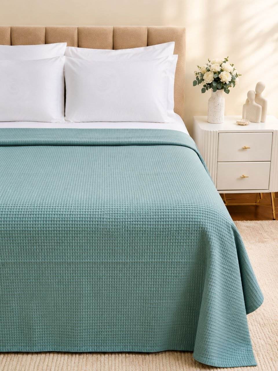 Soft Mint Luxe Coverlet
