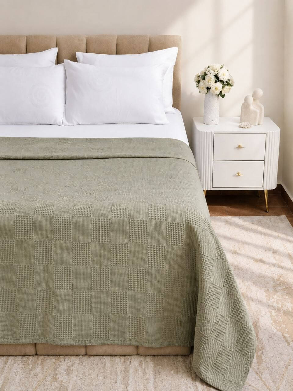 Olive Luxe Coverlet