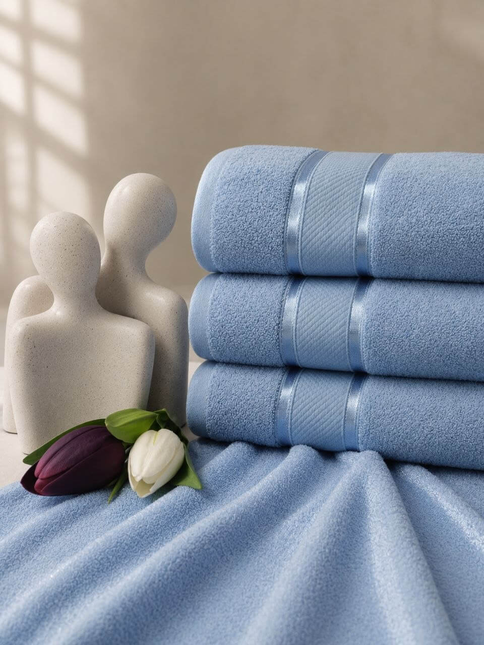 Premium Cotton Towel - Baby blue 💙✨