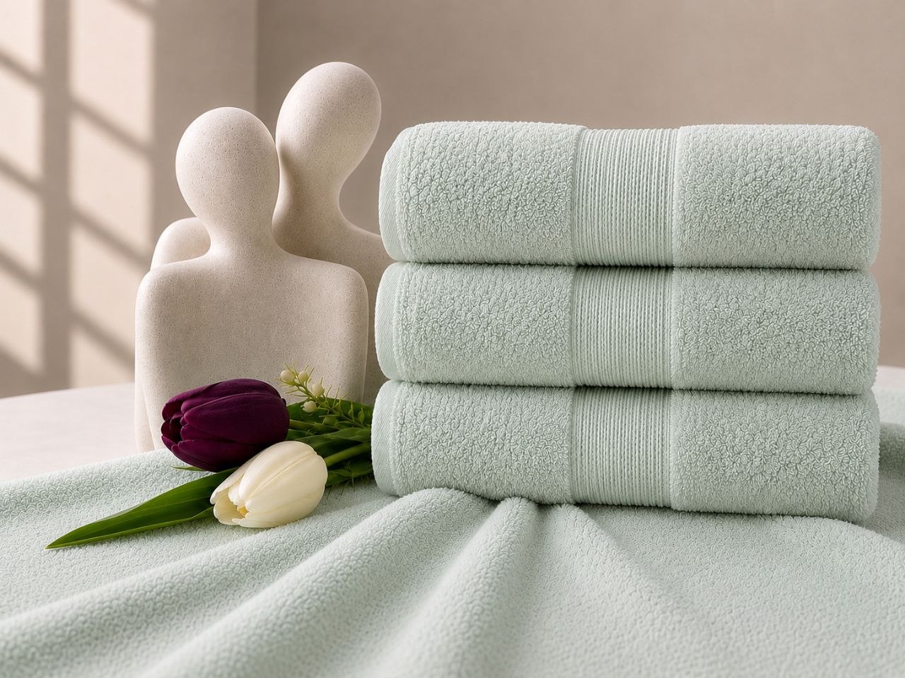 Premium Cotton Towel - Mint