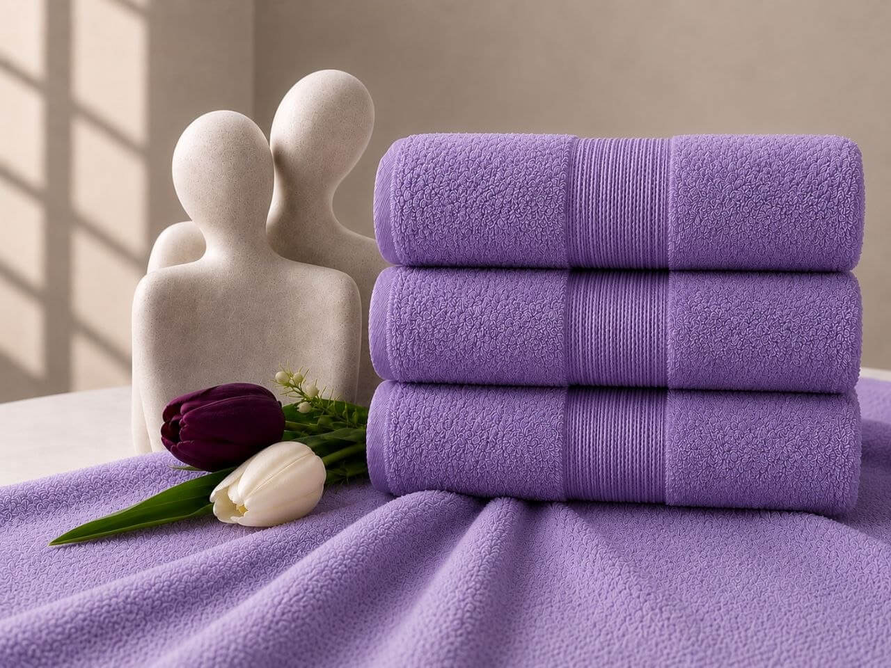 Premium Cotton Towel - lavender