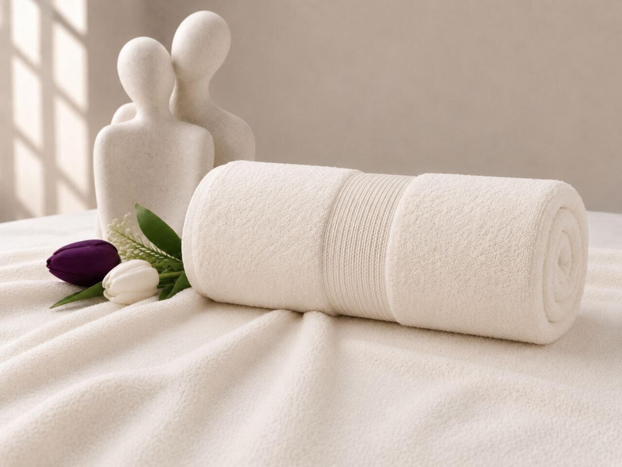 Cotton Towel – Off White ✨