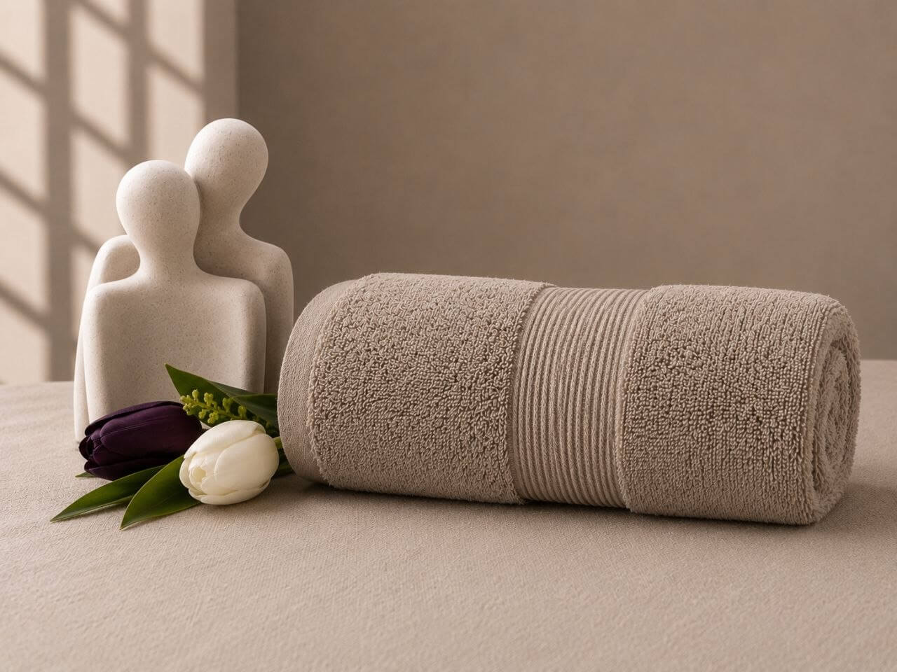 Premium Cotton Towel – 70×140 cm - Coffee