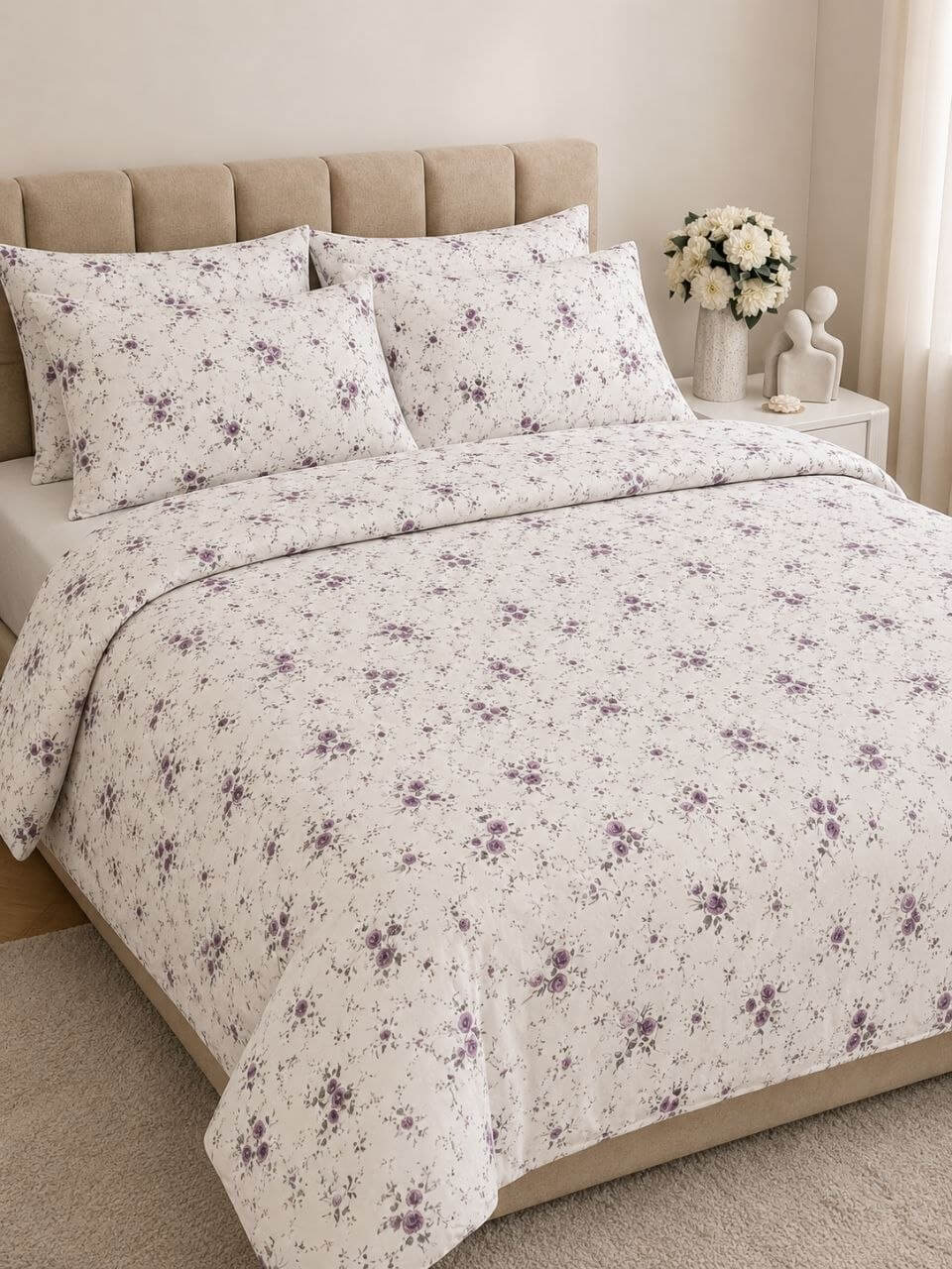 Petit Lavender Floral Duvet Cover